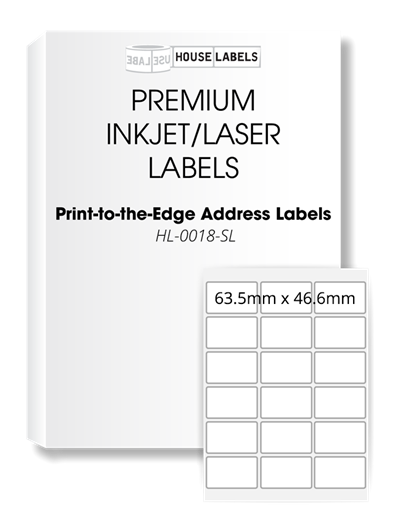 Picture of HouseLabels’ brand – 18 Labels per Sheet (2000 Sheets)