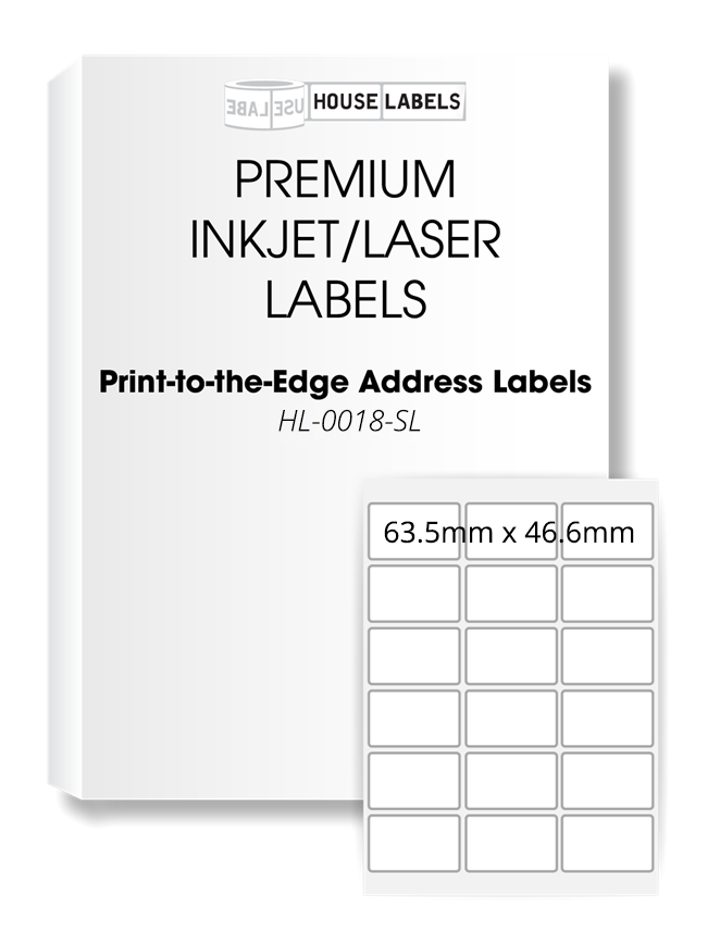 Picture of HouseLabels’ brand – 18 Labels per Sheet (2000 Sheets)